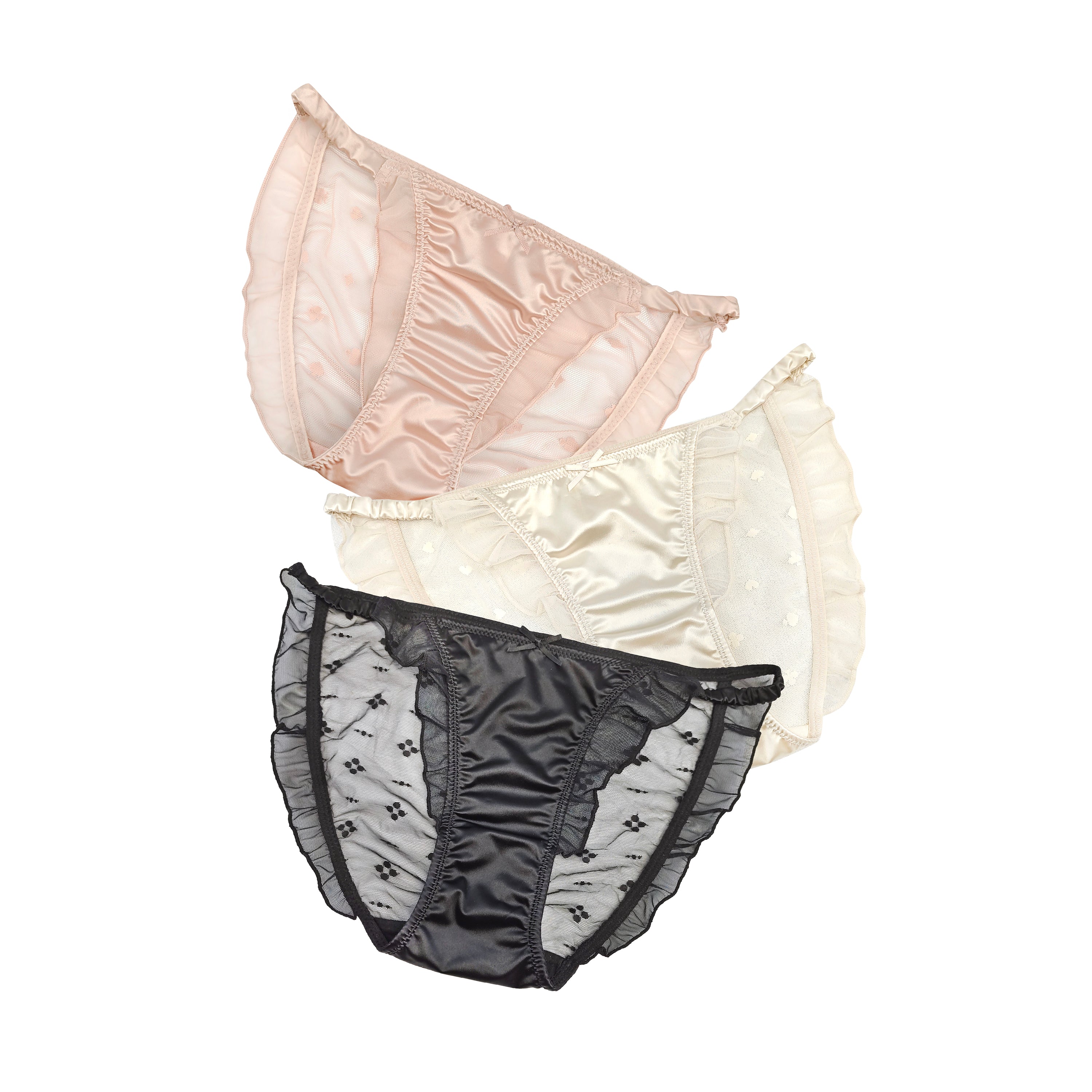 New Women Underwear Back Transparent Comfortable Fashion Briefs Embroidered